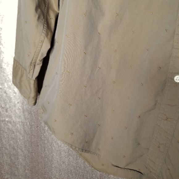 Cezani EUC 16 cotton long-sleeved button-down shirt - taupe - Picture 5 of 10